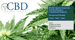 Desktop Screenshot of cbdglobalextracts.com